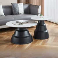 Ensemble de meubles modernes de luxe nordique, meubles durables pour chambre à coucher, salon, table basse ronde design