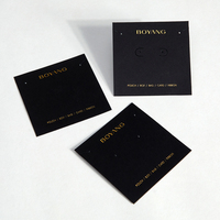 Cartes d'emballage pour colliers et boucles d'oreilles avec logo personnalisé Boyang, vente en gros de cartes en papier pour l'affichage de bijoux