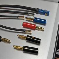 Prise banane mâle 1P 10A 250V sans soudure pour amplificateur audio, bornes en laiton codées par couleur, boîtier PC, tête lanterne – Vente chaude