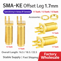 Connecteur coaxial RF SMA-KE 1,7 mm à 11 broches, connecteur femelle droit SMA-KHD