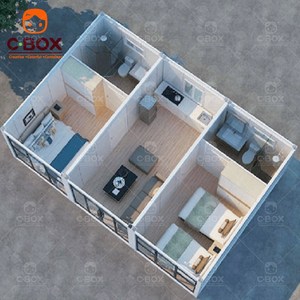 Cbox Eco-Friendly Fast Build 20ft Office Mining Camp Accommodation Student Apartment Sandwich <b>Panel</b> Detachable Container House - Product Image 4
