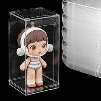 Boîte de présentation en plastique transparent pour jouets de collection, électronique, produits alimentaires, boîte de rangement transparente anti-poussière, couleur personnalisable