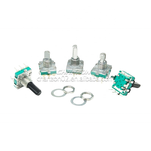 Bán Buôn ec16 3 / 5 Pin 15Mm 16Mm 20Mm Có Knurled Trục Phẳng Bộ Mã Hóa Quay Kỹ Thuật Số <span class=keywords><strong>Potentiometer</strong></span> Với <span class=keywords><strong>Push</strong></span> Chuyển - Product Image 4