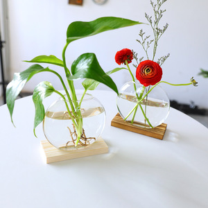 Jarrón de cristal de lujo para colgar en la pared, estilo rústico francés, para plantas hidropónicas, ideal para decoración de mesa de condolencias o exhibición de flores en el hogar familiar. - Product Image 5