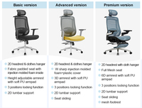 Foshan Mobilier de bureau moderne de haute qualité Maille ergonomique réglable Chaise de bureau de direction de luxe avec repose-pieds Chaise d'ordinateur