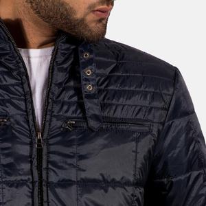 Chaqueta Cortavientos Acolchada de Lana para Hombre, Formal, de Invierno, con Capucha Extraíble, Color Personalizable, Logotipo, Diseño Ecológico, Impermeable - Product Image 4