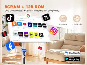 Televisor Inteligente con Pantalla Táctil de 21 22 24 27 32 Pulgadas, Sistema Operativo Android, 8 GB + 128 GB de Almacenamiento, Soporte Giratorio para TV, LED de 144 Hz, Televisor Portátil para Baño - Product Image 5