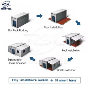 Ruiisteel Afneembare Container Huis 3 Slaapkamer Familie Voor Kinderen - Product Image 2