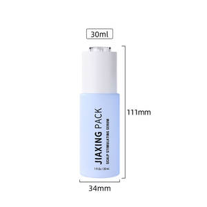 Emballage cosmétique de soins de <span class=keywords><strong>la</strong></span> peau 30ML cylindre torsadé bouton poussoir cheveux de verre <span class=keywords><strong>barbe</strong></span> huile essentielle sérum bouteille avec bouchon à vis - Product Image 6
