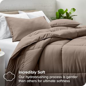 <span class=keywords><strong>Taupe</strong></span> siêu mềm trần nhà <span class=keywords><strong>Comforter</strong></span> Set Nữ Hoàng Kích thước ngỗng xuống thay thế tất cả các mùa ấm áp <span class=keywords><strong>Comforter</strong></span> - Product Image 2