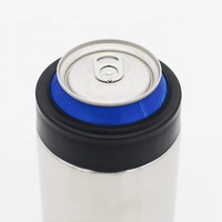 Refroidisseur de canettes de bière 375 ml en acier inoxydable à double paroi isolé, personnalisable avec logo, pour canettes australiennes (bière, cola)