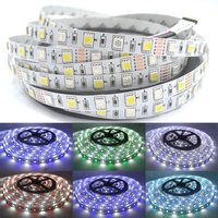 DC 12V 24V 60led/m 300LED 5M SMD 5050 IP20 14W RGB + W Bande lumineuse LED Flexible