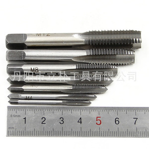 Hand Taps M3 M4 M6 M8 M10 M12 Square Shank Straight Flute For Steel Internal Threading - Product Image 2