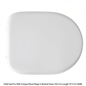 Asiento de inodoro para inodoro compacto RAK, forma 6, Bertocci, verde, 50,5 cm de largo, 37,5 cm de ancho - Product Image 3