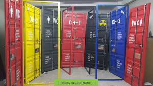 Porta industriale su misura del metallo del contenitore di spedizione della mobilia del ristorante di colore di dimensione - Product Image 3