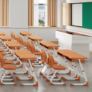 Precio al por Mayor, Conjuntos de Escritorio y Silla Escolares Modernos, Ergonómicos y Ajustables para Uso Comercial, Modelo ST-E02 - Product Image 5