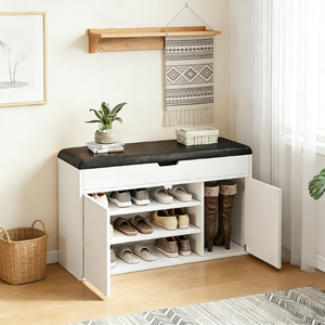 Banc à chaussures d'entrée de maison minimaliste moderne, tabouret de rangement multifonctionnel pour la maison - Product Image 3