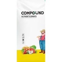 Sac d'emballage tissé laminé vert imprimé sur mesure 48x105cm 40kg pour engrais composé et éléments nutritifs