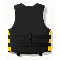 Jaket Pelampung Neoprene dengan Peluit, Rompi Keselamatan Reflektif yang Dapat Disesuaikan untuk Dewasa/Anak-anak, Alat Bantu Apung untuk Berperahu, Kayak, Selancar 150N