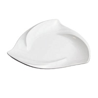 Assiette de service triangulaire incassable en mélamine de 11 pouces pour restaurant – Prix abordable