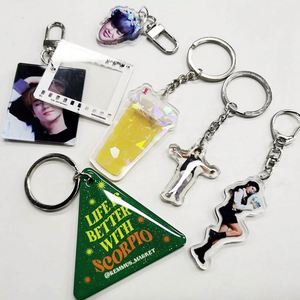 Wholesale Freely Make Your Own Custom LOGO Printed Acrylic <b>Keychain</b> Charms - Product Image 2
