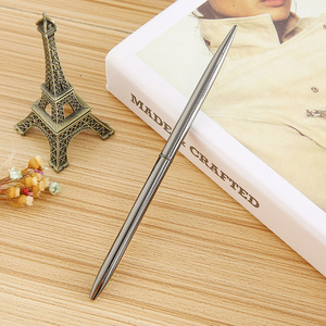 Slim <b>Rotating</b> Metal Ballpoint Pen Elegant Appearance Smooth Writing Promotional Gift Pen for Hotel Front‑Desk Supply - Product Image 5
