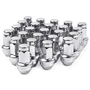 24PCS 6 Hexagon 14x2 Universal Chrome Bulge Acorn Car Wheel <strong>Lug</strong> <strong>Nuts</strong> for Ford F-150 2004-2014 - Product Image 1