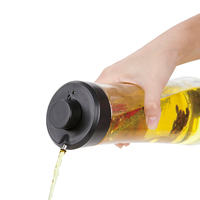 570ml Prix Haut Borosilicate Verre Distributeur D'huile D'olive Bouteille avec Infuseur Tube Filtre pour Herb Huile Saveur