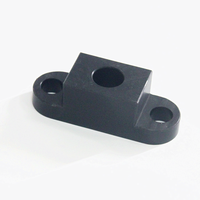 Fraiseuse cnc 5 axes mini fabrication en aluminium personnalisée anodisé noir petits blocs fraisés