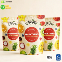 Gedroogd fruit verpakkingen op maat bedrukt vochtbestendig staande pouch food grade hersluitbare zip doypack voor huisdierenvoer & sushi