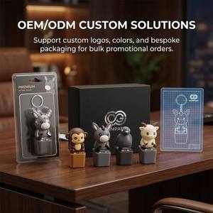 Lindo Juguete Sensorial Antiestrés con Interruptor Mecánico de Animalitos, Sonido de Clic Satisfactorio, Llavero de Descompresión, Regalo al por Mayor - Product Image 3