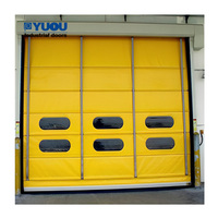 Porte rapide industrielle en plastique PVC Grande usine de preuve de vent extérieure professionnelle