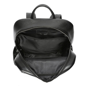 Tas punggung Laptop pria, ransel kulit sapi asli lapisan atas ritsleting tahan air kasual kapasitas besar modis - Product Image 3