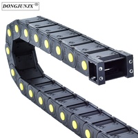 Chaînes porte-câbles flexibles Dongjun en PA66/Nylon de qualité supérieure, type pont, 20*25