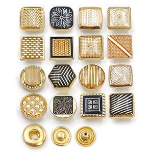 Custom Logo Engraved 12mm Metal Snap Buttons for Men Shirts Garment Accessories - Product Image 5