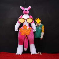 Jouet gonflable Renamon personnalisé Hongyi, en matière pelucheuse rose, jouet gonflable pour adulte en forme de renard