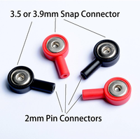 Adaptateurs de connexion à broches pour câbles TENS, adaptateurs de fils de 2 mm à connecteurs à pression de 3,5 mm/3,9 mm