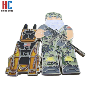 Pièce commémorative canine personnalisée en métal moderne, fabriquée en usine depuis 20 ans, <span class=keywords><strong>K</strong></span>-9 Leads <span class=keywords><strong>Way</strong></span> Dog Master Arms Security Forces SF MP MA - Product Image 5