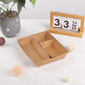 Custom Made Disposable Fast Food Packaging Boxes <strong>Hot</strong> <strong>Dog</strong> <strong>Box</strong> Matte Finish Kraft Paper Gold Foil Printing Stamping Handle - Product Image 5