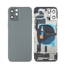 Capa de celular para iphone, para iphone 5 6 7 8plus, capa traseira, vidro para substituição, para iphone x, 11, 12pro, max, carcaça traseira, sem flex