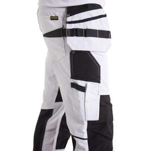 BLAKLADER - 109613301098C154 Pantalones de pintores con elástico Blanco/Gris oscuro-PANTALÓN DE TRABAJO EAN 7330509658871 - Product Image 4
