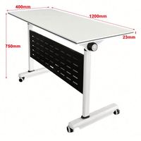 Table de conférence modulaire multifonctionnelle pliable pour bureau et salle de réunion