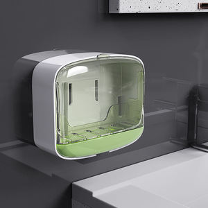 Wholesale Novax Plastic 2026 Wall-mounted Soap Box Organizer Dish Holder with Cover for Bathroom Accessories - Product Image 3