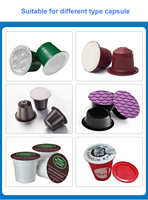 Fournisseur d'usine de capsules de café en plastique Auto, ligne de production de remplissage et de scellage nespresso