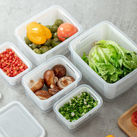 Boîte de rangement pour réfrigérateur, cuisine, préparation alimentaire, conservation des aliments de qualité alimentaire, fruits, légumes, œufs, organisateur de congélateur, plastique