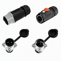 Conector Impermeable IP67 de Bloqueo Rápido de Metal Resistente a la Corrosión MJ32 para Almacenamiento de Energía Solar Fotovoltaica