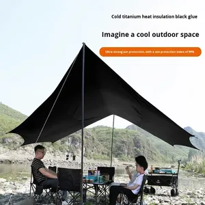 <span class=keywords><strong>Set</strong></span> da campeggio completo originale tenda pieghevole portatile a singolo strato con baldacchino completamente automatico realizzato in poliestere resistente - Product Image 4