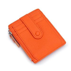 AndoBag Tarjeteros para Mujer de Cuero Genuino de Vaca, Monedero Casual con Cremallera, Cartera Minimalista, Porta Identificación Simple 2210 - Product Image 2