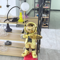Grande décoration de chicha astronaute en résine pour la maison, les bars et les salons