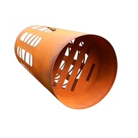 Foyer de Camping en acier Corten personnalisé, pour barbecue robuste, Style rouillée, bol pour BBQ de Camping en plein air